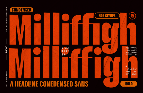 Ut Milliffigh impact display fonts for posters