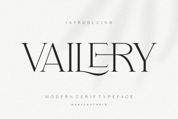 Vailery font preview
