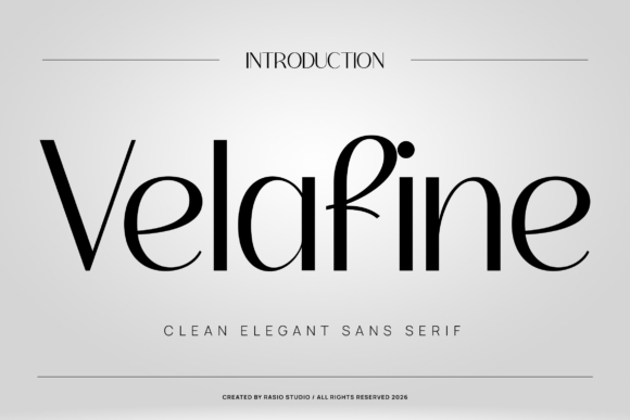 Velafine razor sharp minimalist sans fonts for logos