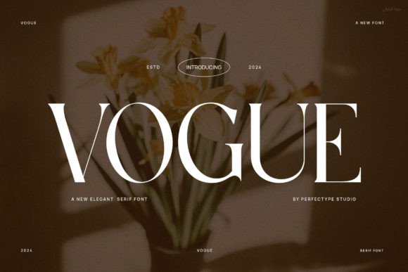 Vogue classy serif fonts for wedding invitations