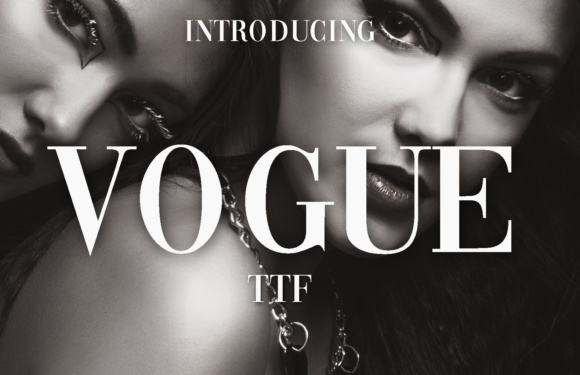 Vogue fashion serif aesthetic fonts for instagram quotes