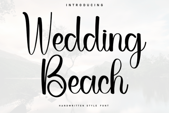 Wedding Beach marker script fonts for wedding invitations