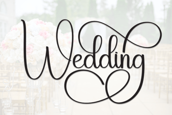 Wedding - Neat Script - elegant wedding font preview