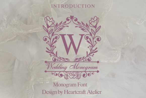 Wedding Monogram (Regal Floral) - monogram font for weddings