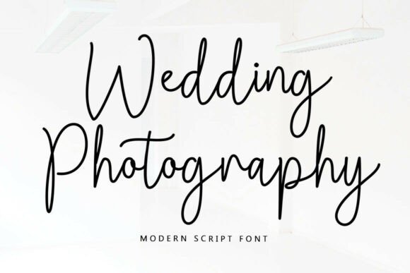 Wedding Photography elegant script fonts for wedding invitations