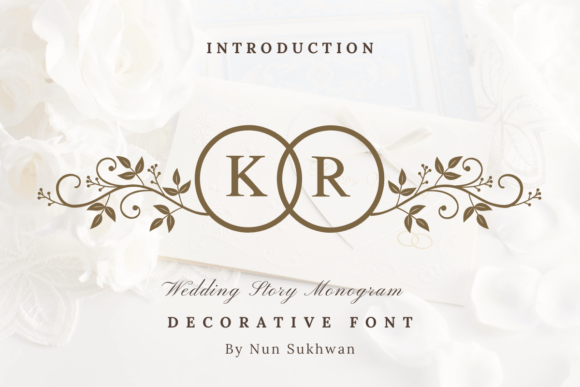 Wedding Story Monogram - monogram font for weddings