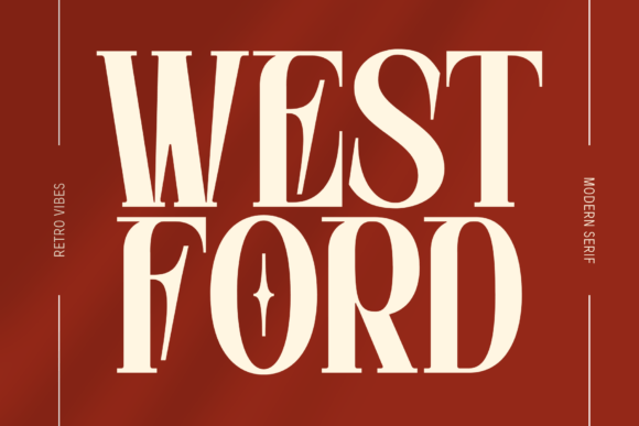 Westford vintage serif fonts for wedding invitations