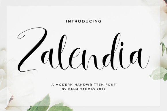 Zalendia font preview