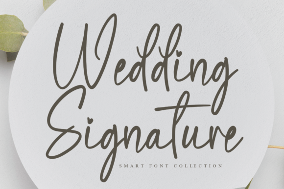Wedding Signature (Classic) - script font for weddings