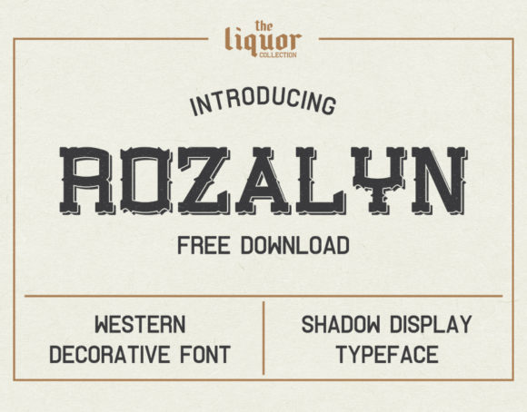 Rozalyn font sample
