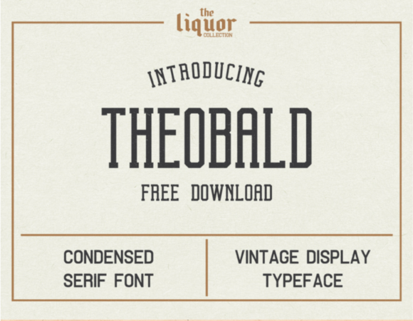 Theobald font sample