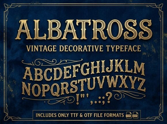 Albatross font sample