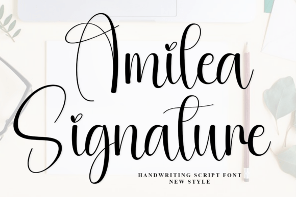 Amilea font sample
