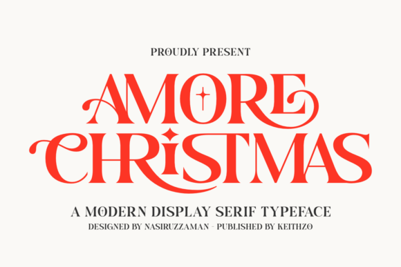 Amore Christmas Christmas font