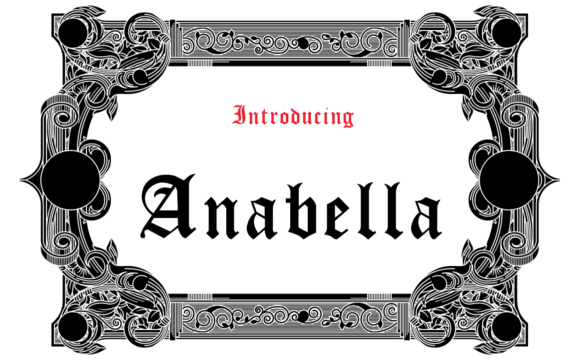 Anabella tattoo lettering font