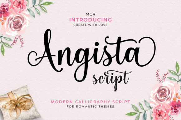 Angista Script free font