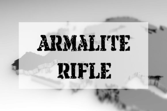 Armalite Rifle bubble font