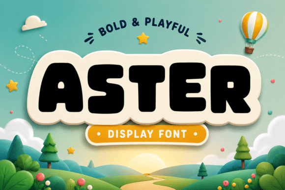 Aster font sample