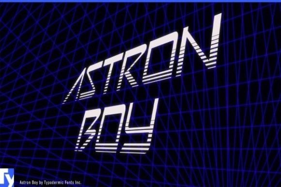 Astron Boy font sample