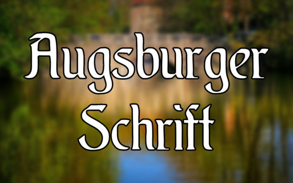 Augsburger Schrift font sample