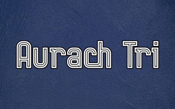 Aurach Tri font sample