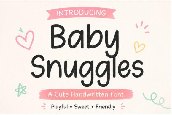 Baby Snuggles bubble font