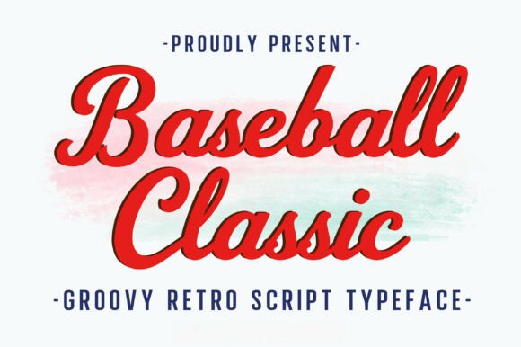 Baseball Classic font sample