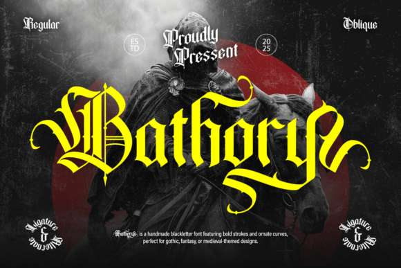 Bathory tattoo lettering font