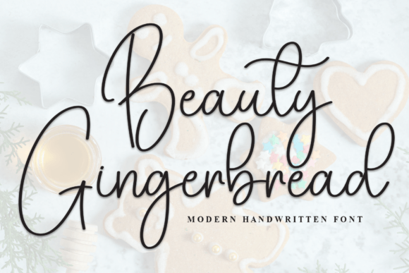 Beauty Gingerbread Font Christmas font