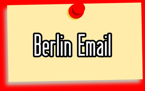 Berlin Email font sample