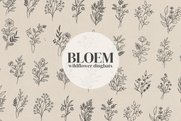 Bloem creepy horror font