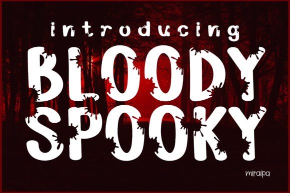 Bloody Spooky Halloween font