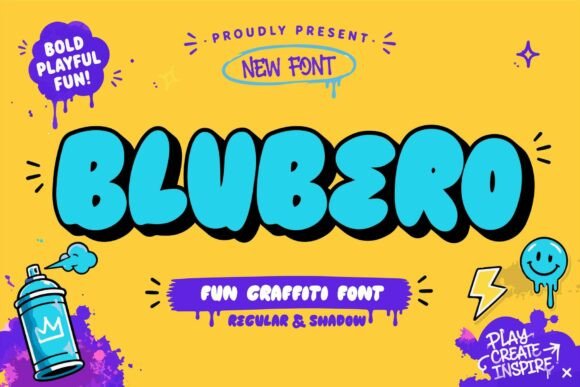 Blubero font sample