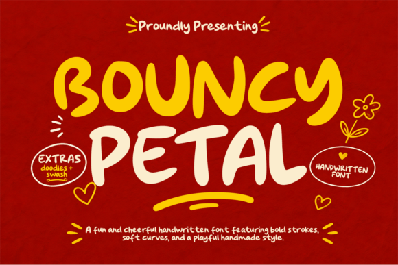 Bouncy Petal font sample