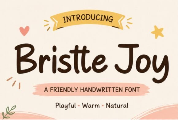 Bristte Joy bubble font