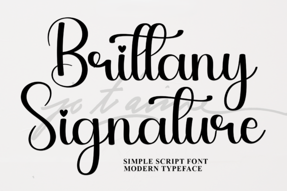 Brittany Signature Christmas font
