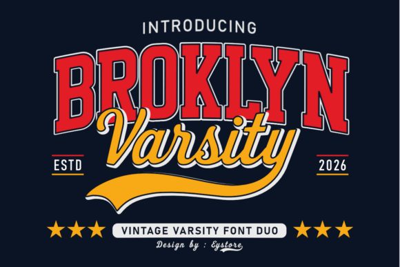 Broklyn Varsity tattoo font
