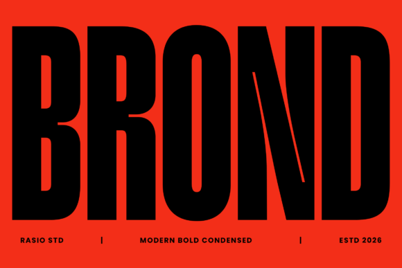 Brond font sample