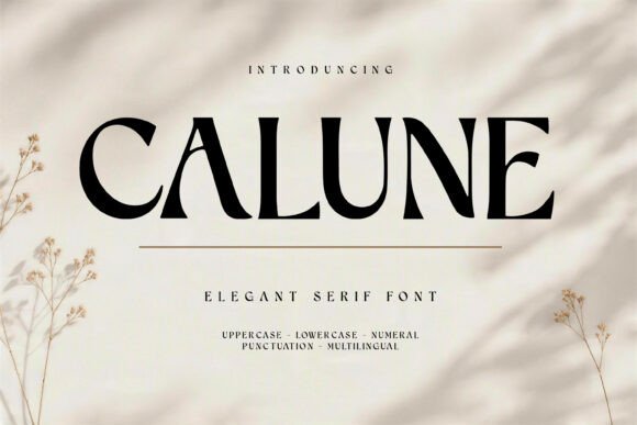 Calune font sample