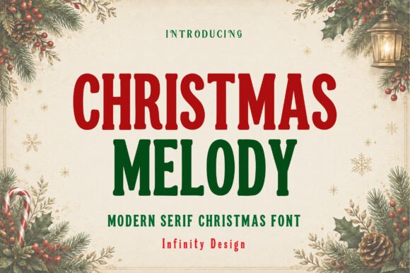 Christmas Melody font sample