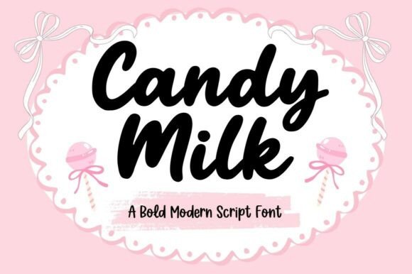 Candy Milk bubble font