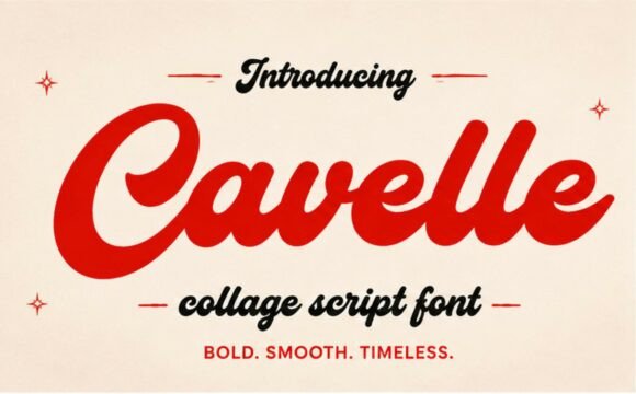 Cavelle font sample
