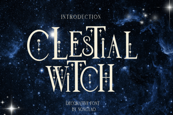 Celestial Witch Halloween icon font