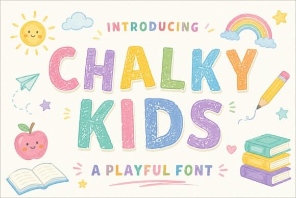 Chalky Kids bubble font
