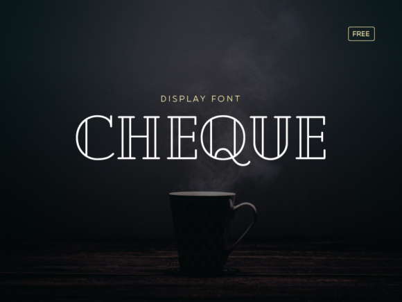 Cheque free font