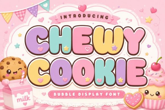 Chewy Cookie bubble font