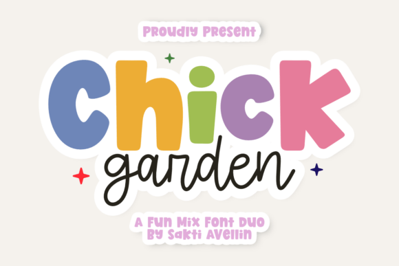Chick Garden Duo bubble font