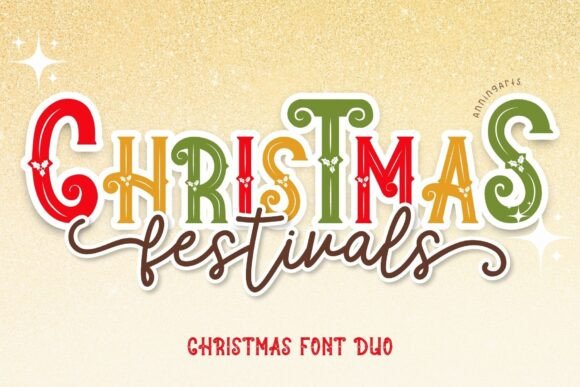 Christmas Festivals Duo Christmas font