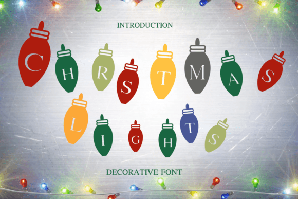 Christmas Lights Christmas font