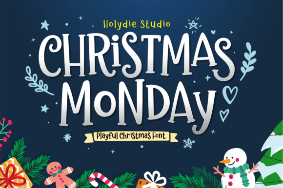 Christmas Monday Christmas font